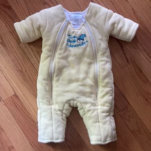 Merlin’s Magic Sleepsuit Yellow Fleece